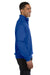 Jerzees 995M Mens NuBlend Fleece 1/4 Zip Sweatshirt Royal Blue Side
