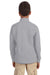 Jerzees 995Y Youth NuBlend Fleece 1/4 Zip Sweatshirt Oxford Grey Back