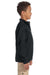 Jerzees 995Y Youth NuBlend Fleece 1/4 Zip Sweatshirt Black Side