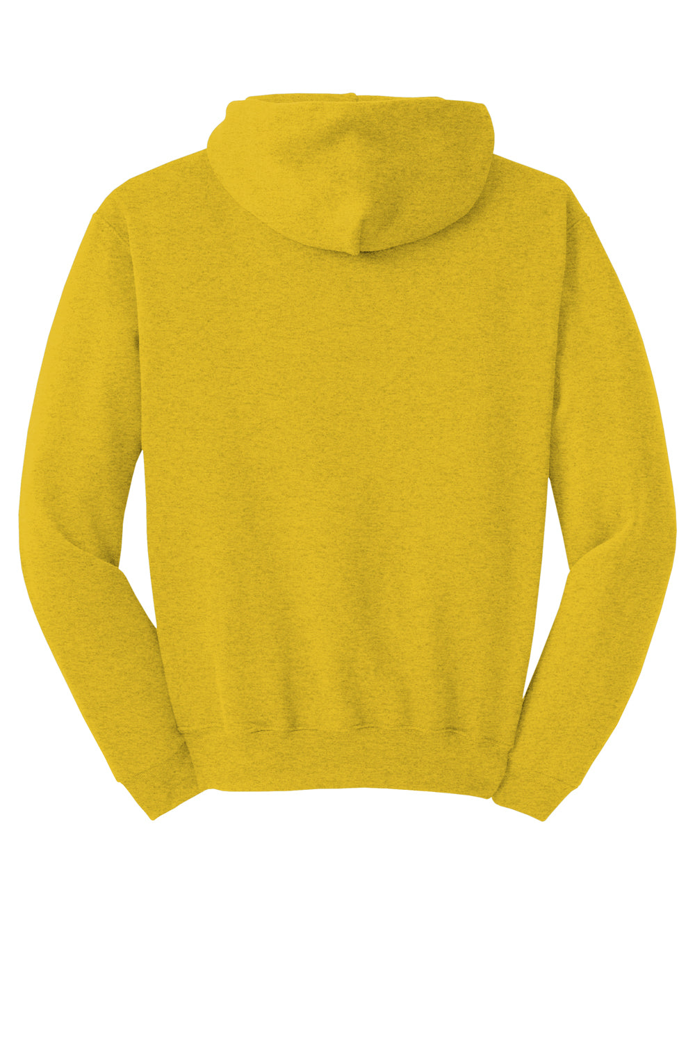 Jerzees 996M/996/996MR Mens NuBlend Fleece Hooded Sweatshirt Hoodie Heather Mustard Yellow Flat Back
