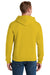 Jerzees 996M/996/996MR Mens NuBlend Fleece Hooded Sweatshirt Hoodie Heather Mustard Yellow Back