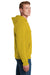 Jerzees 996M/996/996MR Mens NuBlend Fleece Hooded Sweatshirt Hoodie Heather Mustard Yellow Side