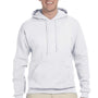 Jerzees Mens NuBlend Pill Resistant Fleece Hooded Sweatshirt Hoodie - White