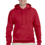 Jerzees Mens NuBlend Pill Resistant Fleece Hooded Sweatshirt Hoodie - True Red