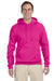 Jerzees 996 Mens NuBlend Fleece Hooded Sweatshirt Hoodie Cyber Pink Front