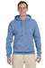 Jerzees 996 Mens NuBlend Fleece Hooded Sweatshirt Hoodie Light Blue Front