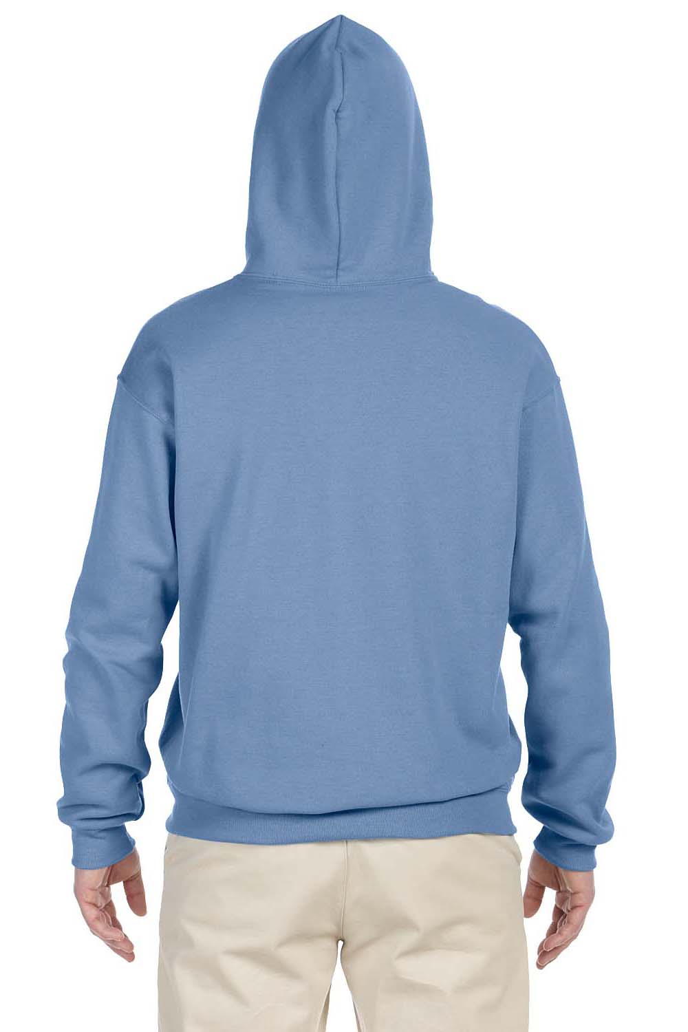 Jerzees 996 Mens NuBlend Fleece Hooded Sweatshirt Hoodie Light Blue Back