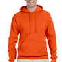 Jerzees Mens NuBlend Pill Resistant Fleece Hooded Sweatshirt Hoodie - Safety Orange