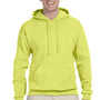 Jerzees Mens NuBlend Pill Resistant Fleece Hooded Sweatshirt Hoodie - Safety Green