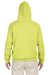 Jerzees 996 Mens NuBlend Fleece Hooded Sweatshirt Hoodie Safety Green Back