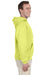 Jerzees 996 Mens NuBlend Fleece Hooded Sweatshirt Hoodie Safety Green Side