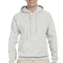 Jerzees Mens NuBlend Pill Resistant Fleece Hooded Sweatshirt Hoodie - Ash Grey