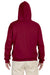 Jerzees 996 Mens NuBlend Fleece Hooded Sweatshirt Hoodie Cardinal Red Back