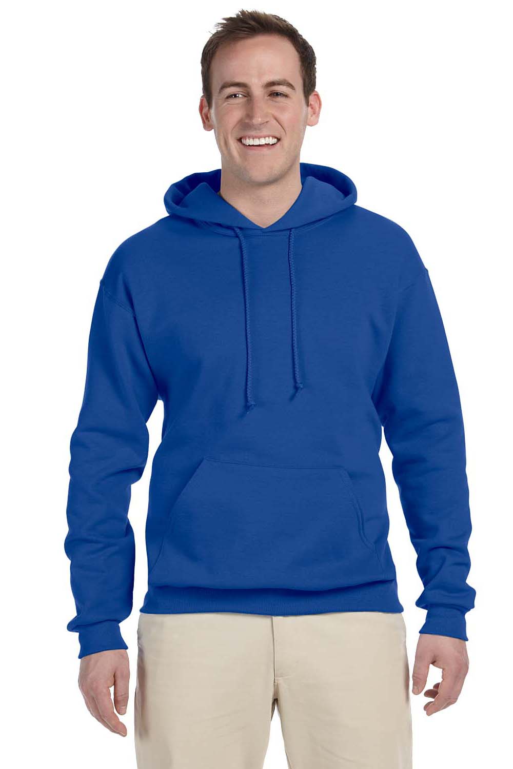 Jerzees 996M/996/996MR Mens Royal Blue NuBlend Pill Resistant Fleece Hooded  Sweatshirt Hoodie —