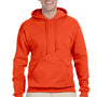 Jerzees Mens NuBlend Pill Resistant Fleece Hooded Sweatshirt Hoodie - Burnt Orange