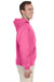 Jerzees 996 Mens NuBlend Fleece Hooded Sweatshirt Hoodie Neon Pink Side