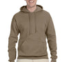 Jerzees Mens NuBlend Pill Resistant Fleece Hooded Sweatshirt Hoodie - Safari Brown - Closeout