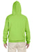 Jerzees 996 Mens NuBlend Fleece Hooded Sweatshirt Hoodie Neon Green Back