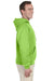 Jerzees 996 Mens NuBlend Fleece Hooded Sweatshirt Hoodie Neon Green Side