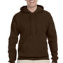 Jerzees Mens NuBlend Pill Resistant Fleece Hooded Sweatshirt Hoodie - Chocolate Brown