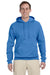 Jerzees 996 Mens NuBlend Fleece Hooded Sweatshirt Hoodie Columbia Blue Front