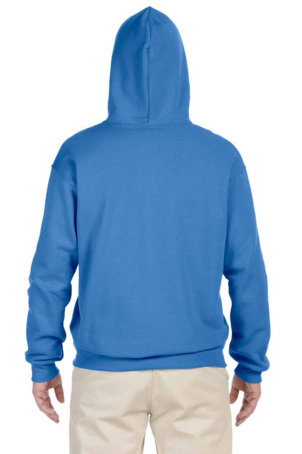 Jerzees 996 Mens NuBlend Fleece Hooded Sweatshirt Hoodie Columbia Blue Back
