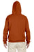 Jerzees 996 Mens NuBlend Fleece Hooded Sweatshirt Hoodie Texas Orange Back