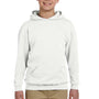 Jerzees Youth NuBlend Pill Resistant Fleece Hooded Sweatshirt Hoodie - White