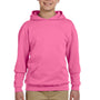 Jerzees Youth NuBlend Pill Resistant Fleece Hooded Sweatshirt Hoodie - Neon Pink