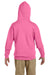 Jerzees 996Y Youth NuBlend Fleece Hooded Sweatshirt Hoodie Neon Pink Back