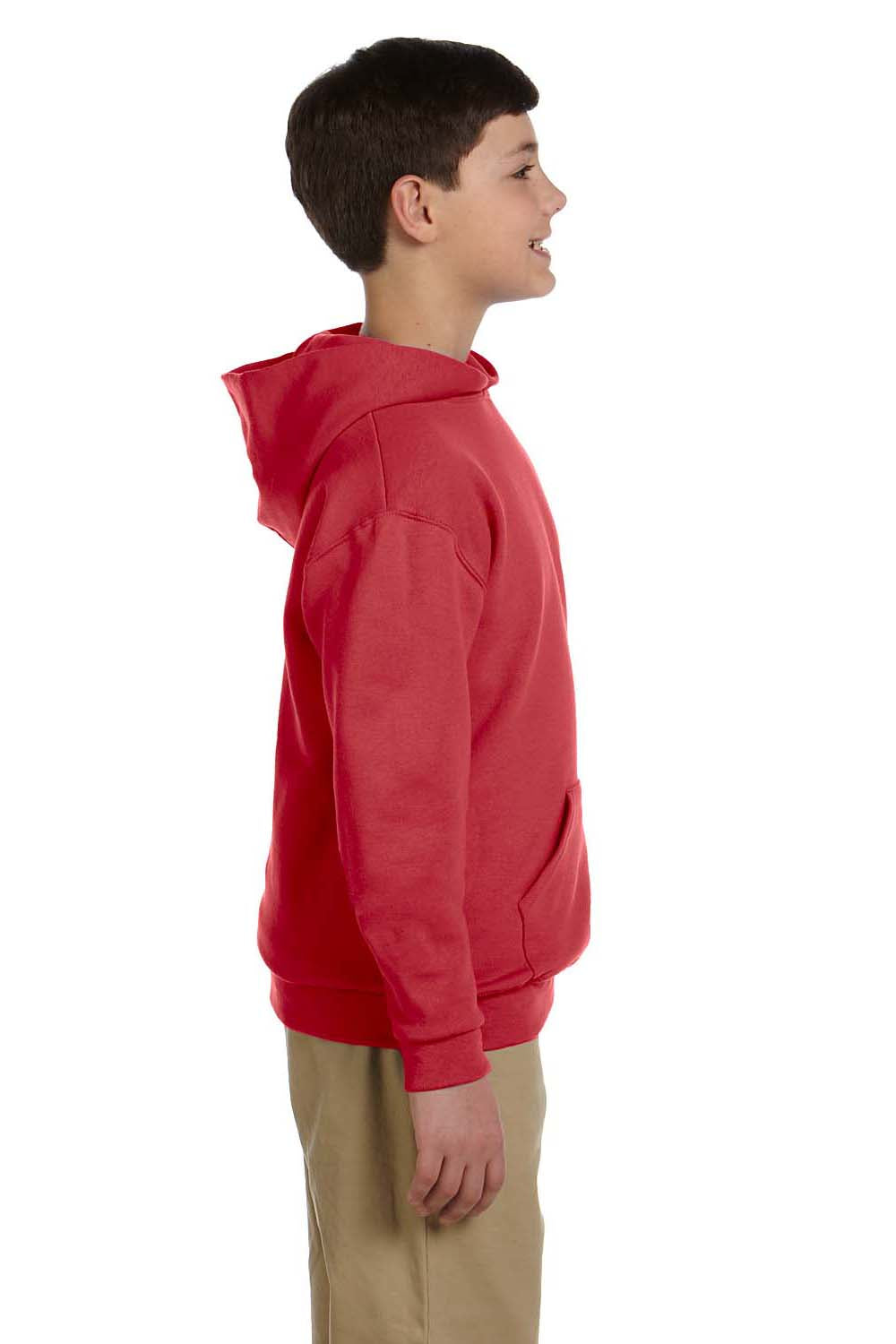 Jerzees 996Y Youth NuBlend Fleece Hooded Sweatshirt Hoodie Red Side