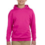 Jerzees Youth NuBlend Pill Resistant Fleece Hooded Sweatshirt Hoodie - Cyber Pink