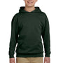 Jerzees Youth NuBlend Pill Resistant Fleece Hooded Sweatshirt Hoodie - Forest Green