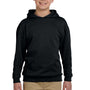 Jerzees Youth NuBlend Pill Resistant Fleece Hooded Sweatshirt Hoodie - Black