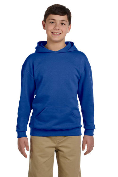 Jerzees 996Y Youth NuBlend Fleece Hooded Sweatshirt Hoodie Royal Blue Front