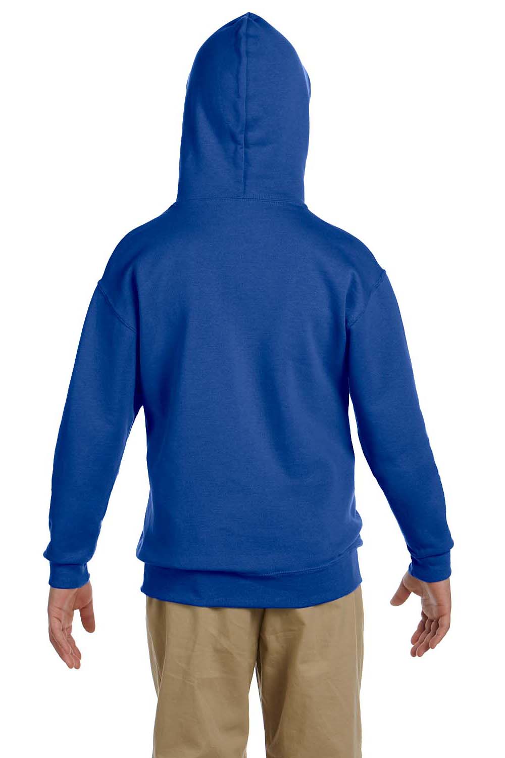Jerzees 996Y Youth NuBlend Fleece Hooded Sweatshirt Hoodie Royal Blue Back