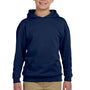Jerzees Youth NuBlend Pill Resistant Fleece Hooded Sweatshirt Hoodie - Navy Blue