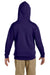 Jerzees 996Y Youth NuBlend Fleece Hooded Sweatshirt Hoodie Purple Back