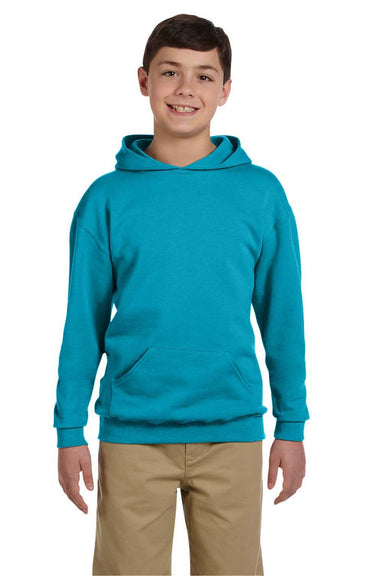 Jerzees 996Y Youth NuBlend Fleece Hooded Sweatshirt Hoodie California Blue Front