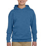 Jerzees Youth NuBlend Pill Resistant Fleece Hooded Sweatshirt Hoodie - Vintage Heather Blue