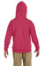Jerzees 996Y Youth NuBlend Fleece Hooded Sweatshirt Hoodie Heather Red Back