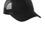 Port Authority Mens Low Profile Snapback Trucker Hat - Black