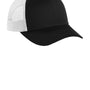 Port Authority Mens Low Profile Snapback Trucker Hat - Black/White