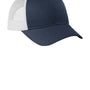 Port Authority Mens Low Profile Snapback Trucker Hat - Heather True Blue/Silver Grey Mist
