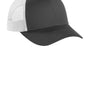 Port Authority Mens Low Profile Snapback Trucker Hat - Steel Grey/White