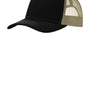 Port Authority Mens Adjustable Trucker Hat - Black/Tan