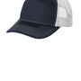 Port Authority Mens Snapback Trucker Hat - Rich Navy Blue/White