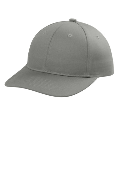 Port Authority C118 Mens Snapback Hat Gusty Grey Front