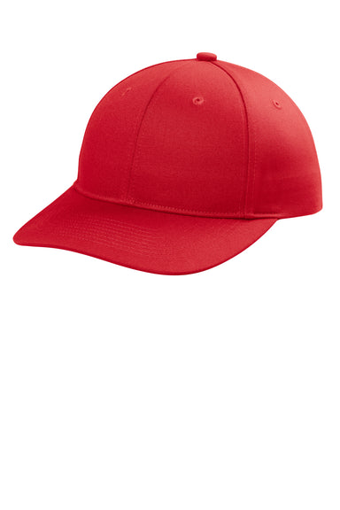 Port Authority C118 Mens Snapback Hat True Red Front