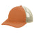 Port Authority C119 Mens Snapback Trucker Hat Texas Orange/Tan Front
